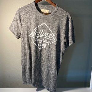 Hollister Gray tee Medium size short sleeve man gray